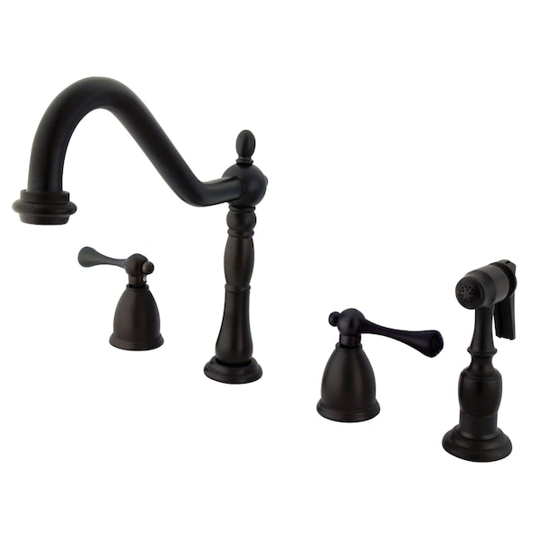 Widespread Kitchen Faucet, Oil Rubbed Bronze